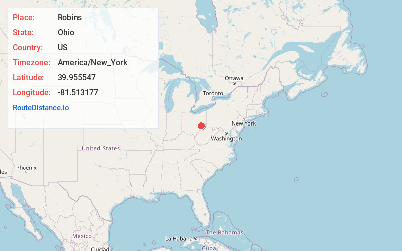 Map of Robins