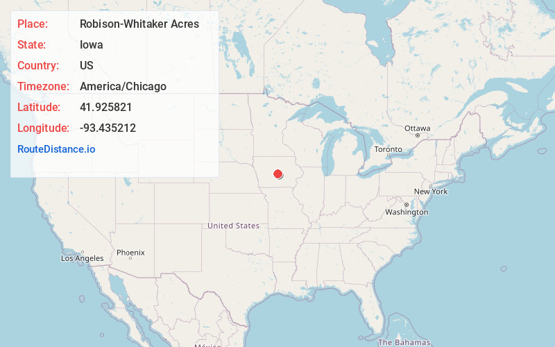 Map of Robison-Whitaker Acres
