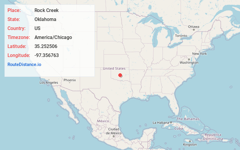 Map of Rock Creek