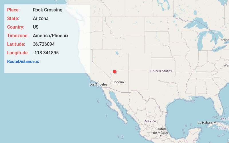Map of Rock Crossing