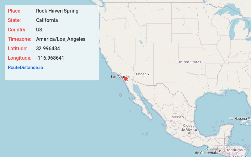 Map of Rock Haven Spring