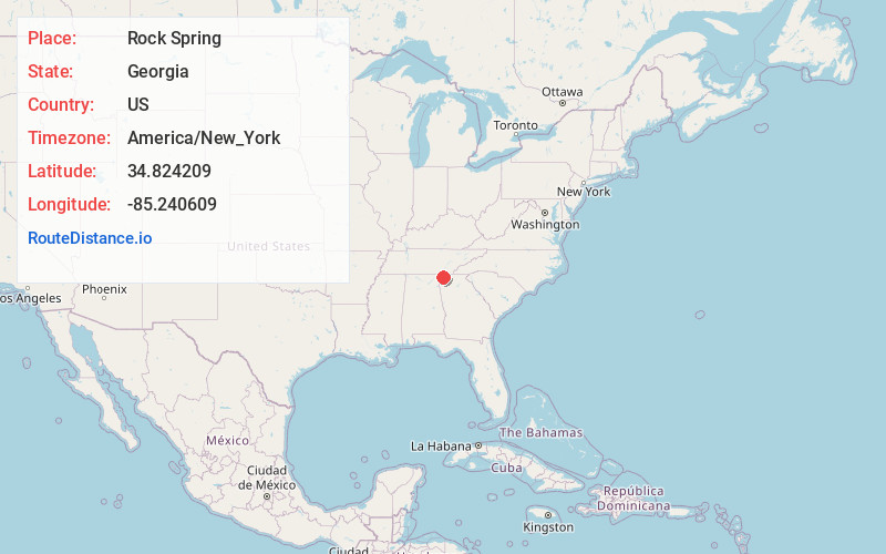 Map of Rock Spring