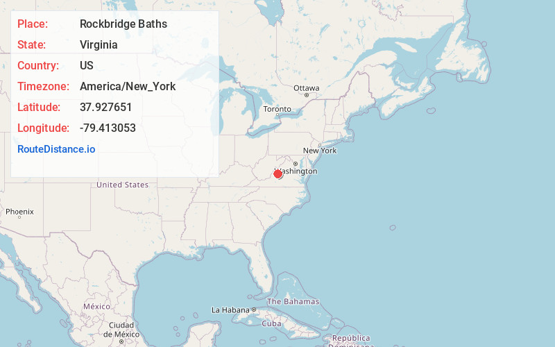 Map of Rockbridge Baths