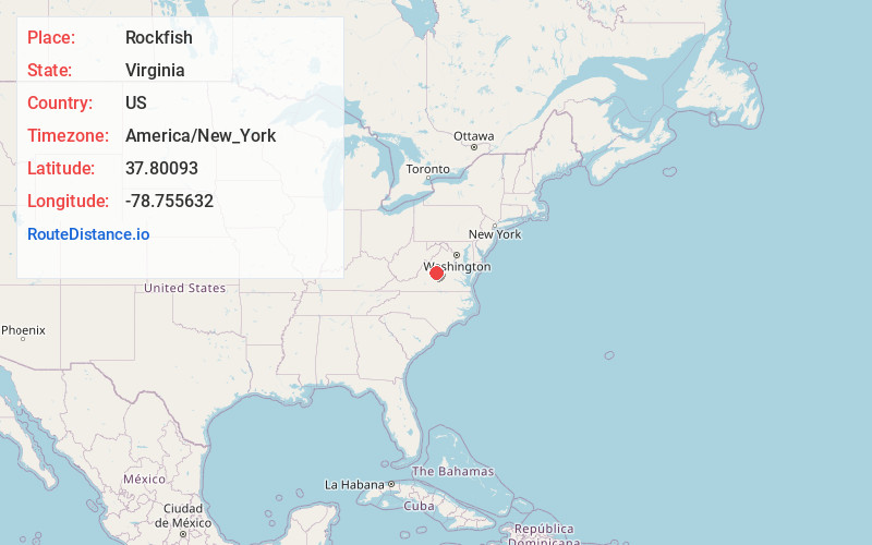 Map of Rockfish