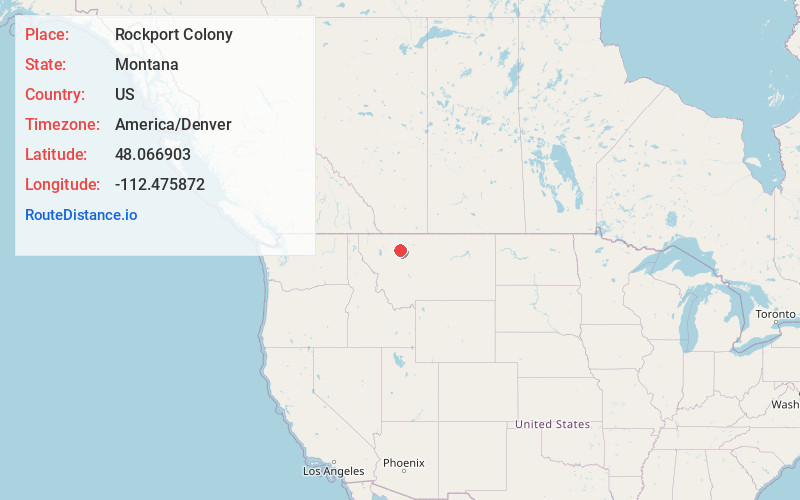 Map of Rockport Colony