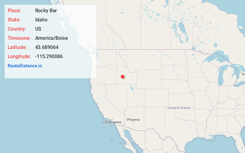 Map of Rocky Bar
