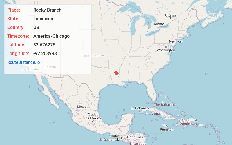 Map of Rocky Branch