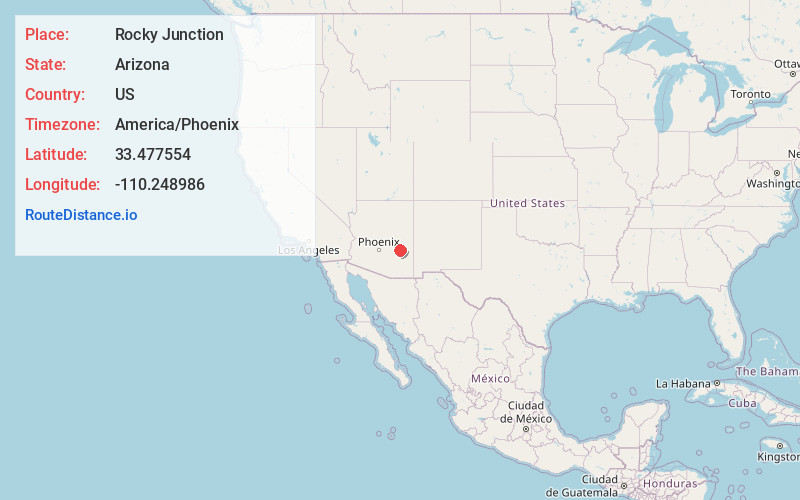 Map of Rocky Junction
