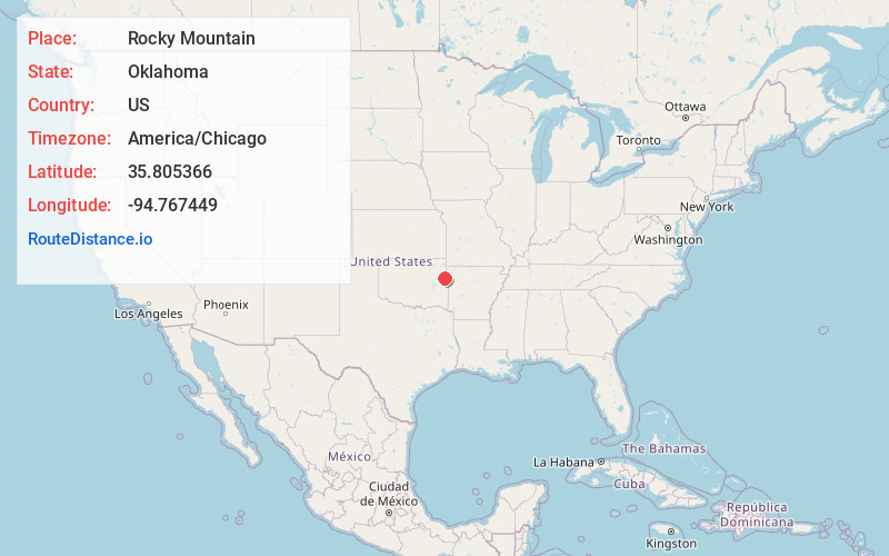 Map of Rocky Mountain