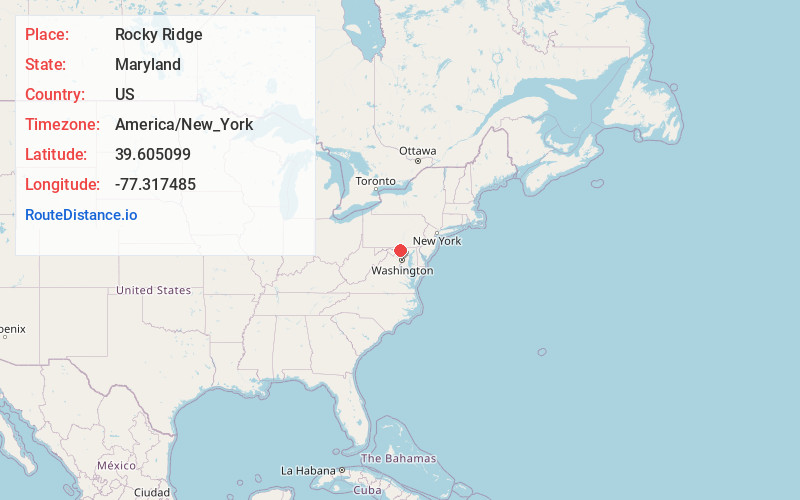 Map of Rocky Ridge