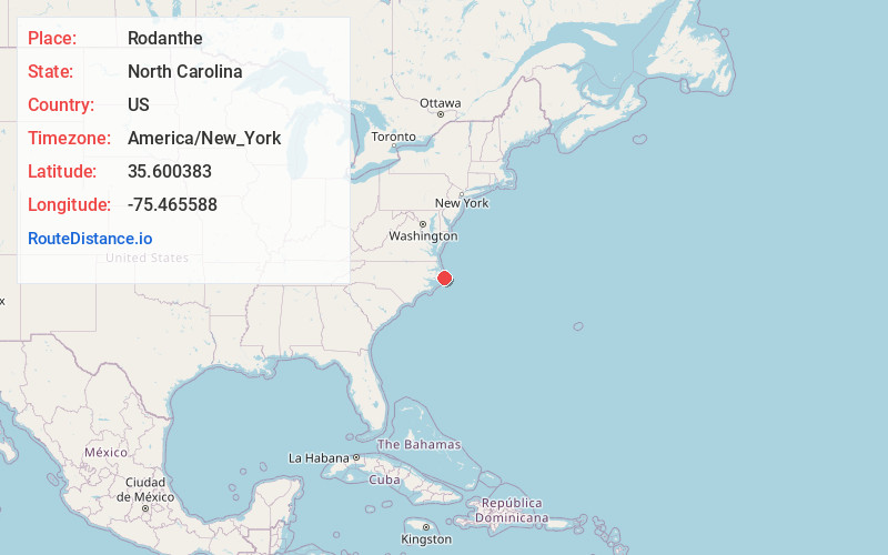 Map of Rodanthe
