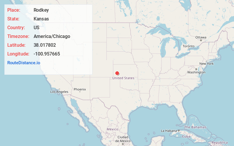 Map of Rodkey