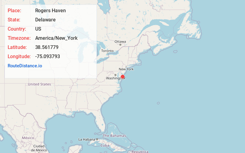 Map of Rogers Haven