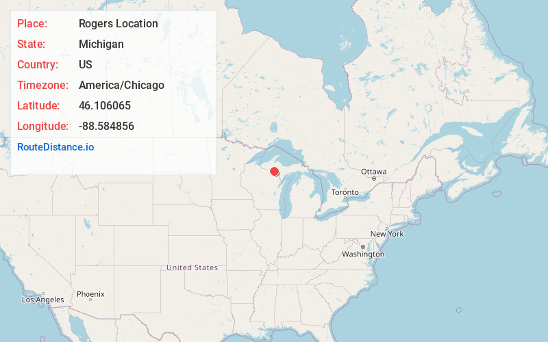 Map of Rogers Location