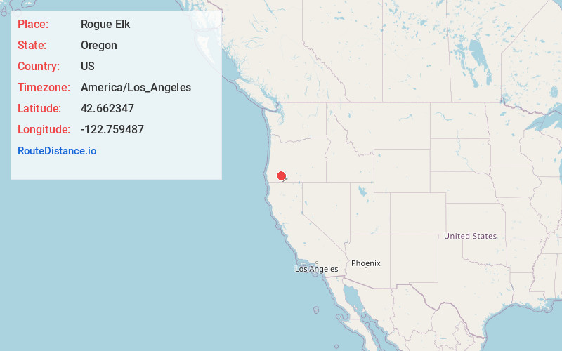Map of Rogue Elk
