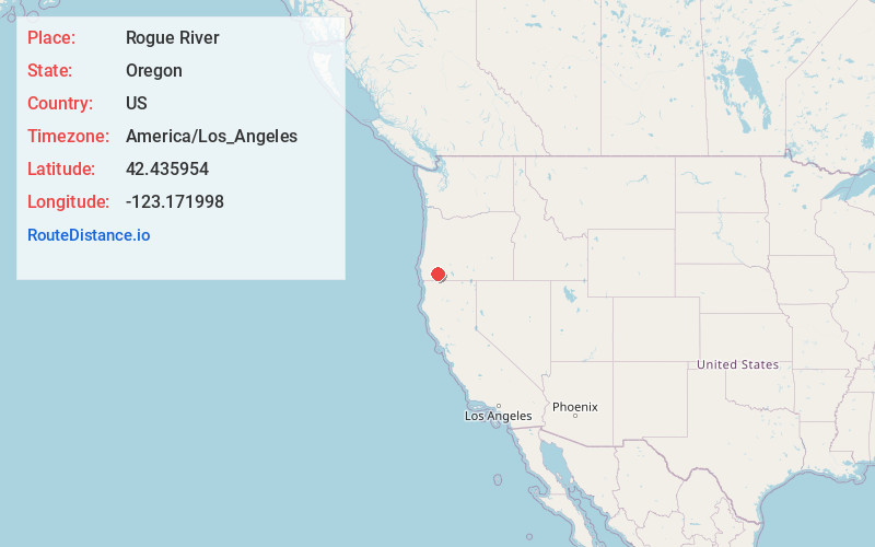 Map of Rogue River