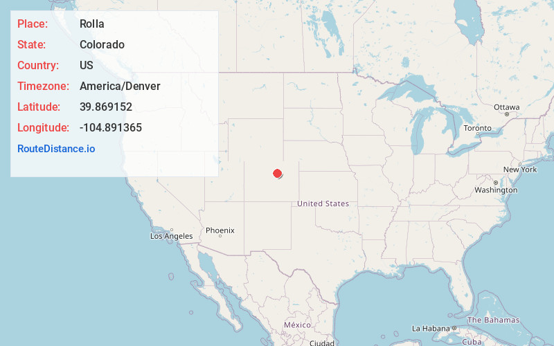 Map of Rolla