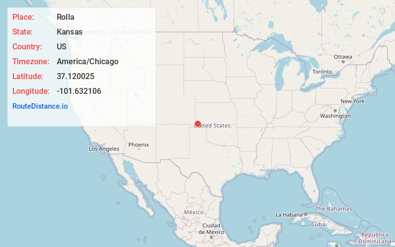 Map of Rolla