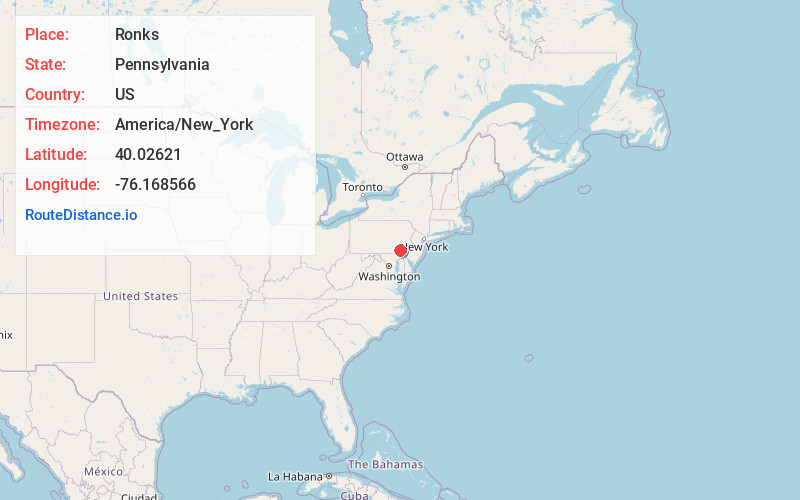Map of Ronks