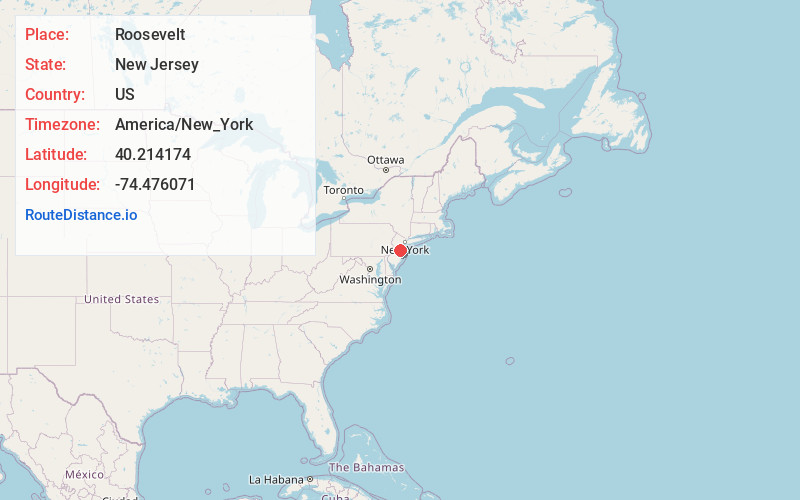 Map of Roosevelt