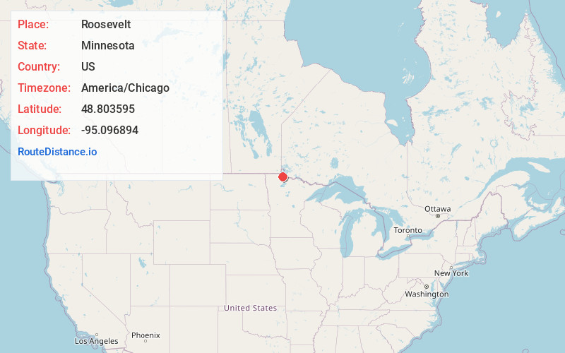 Map of Roosevelt