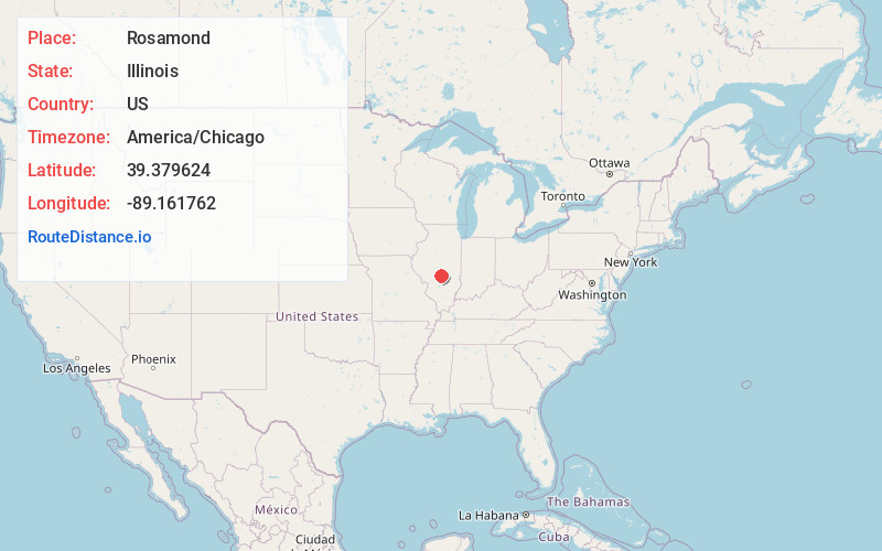 Map of Rosamond