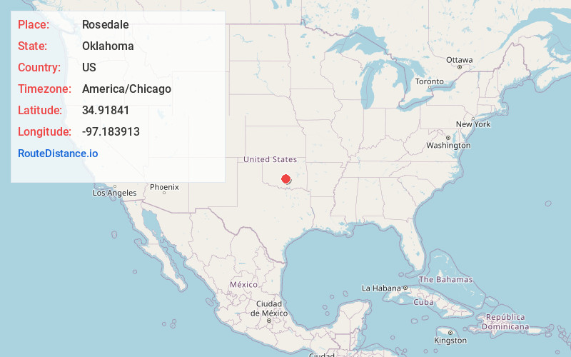 Map of Rosedale
