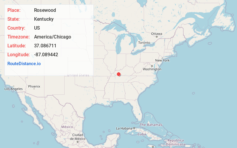 Map of Rosewood