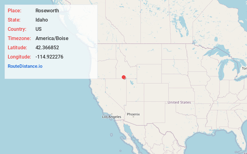 Map of Roseworth