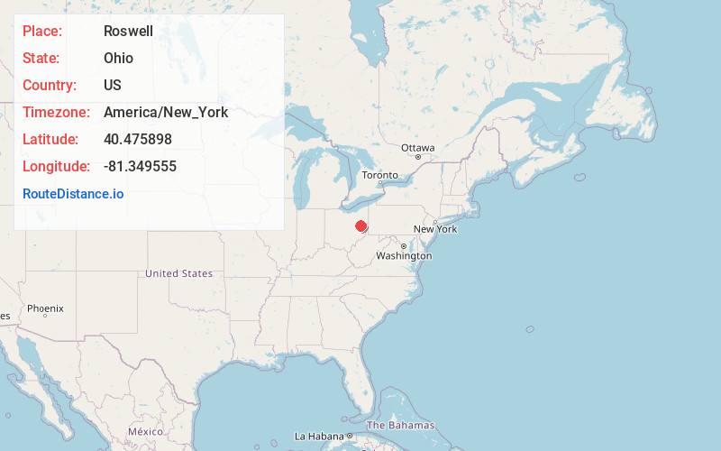 Map of Roswell