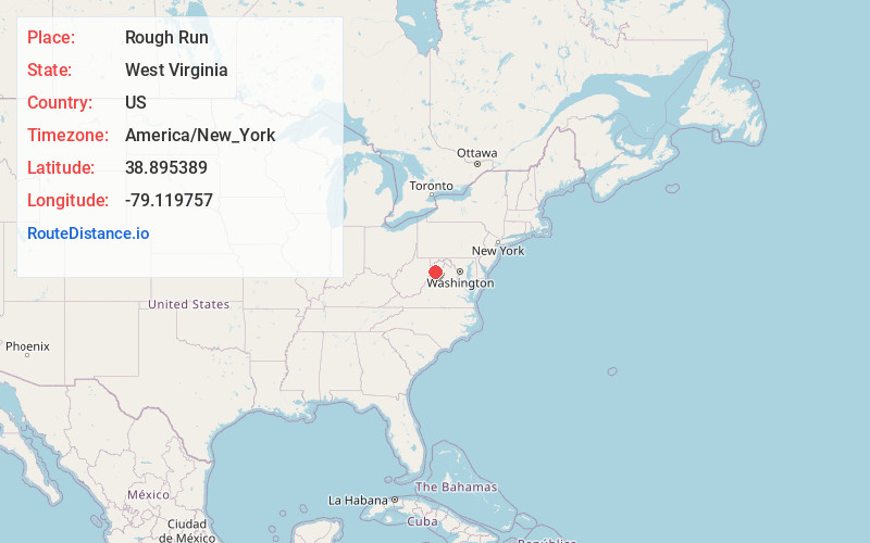 Map of Rough Run