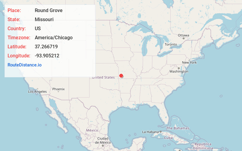 Map of Round Grove