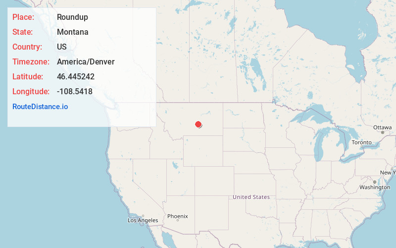 Map of Roundup
