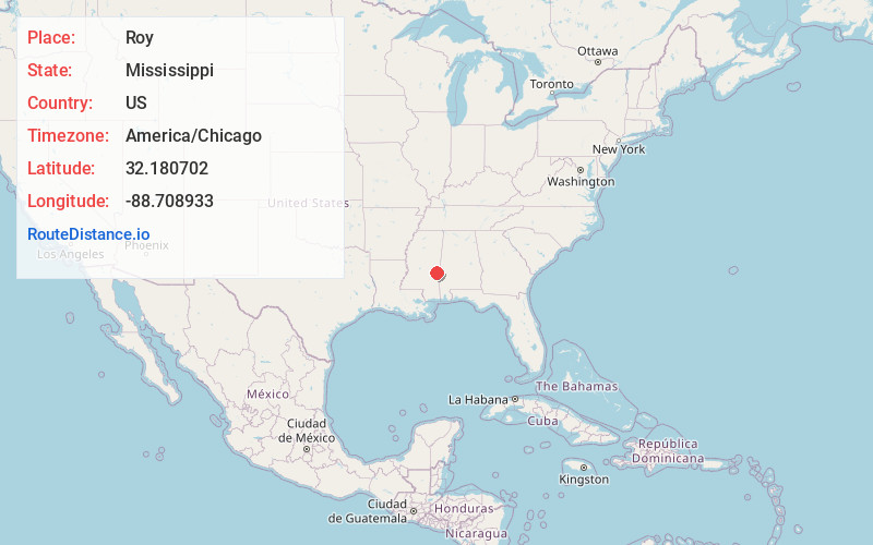 Map of Roy