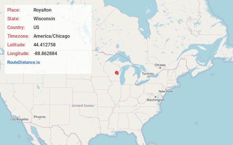 Map of Royalton
