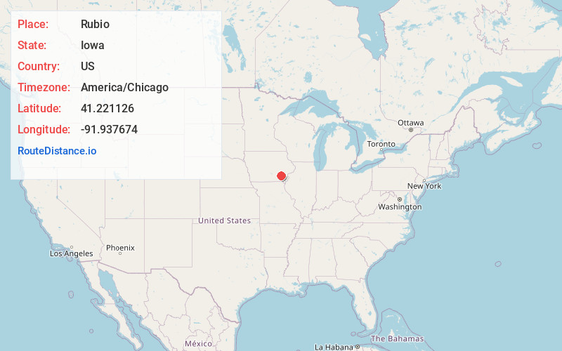 Map of Rubio