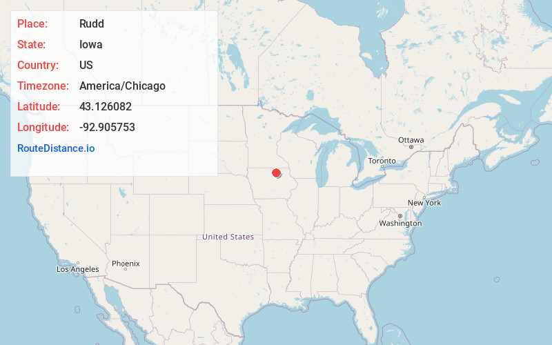 Map of Rudd