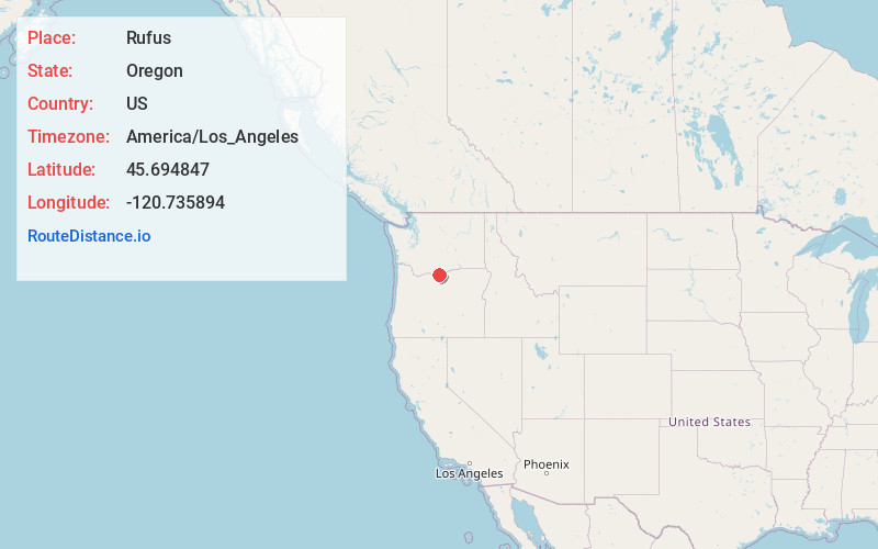 Map of Rufus