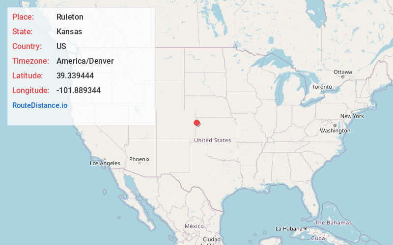 Map of Ruleton