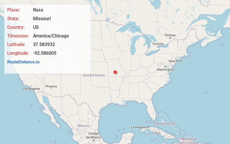 Map of Russ