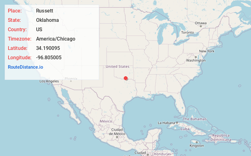 Map of Russett