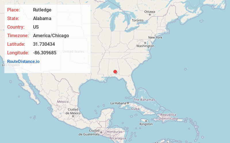 Map of Rutledge