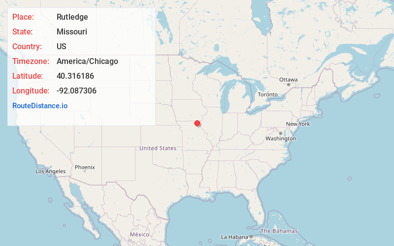 Map of Rutledge