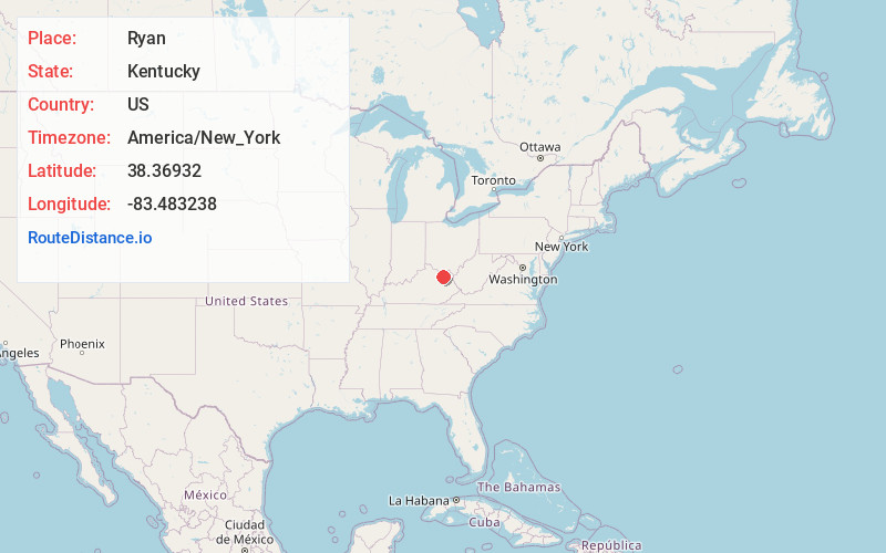 Map of Ryan