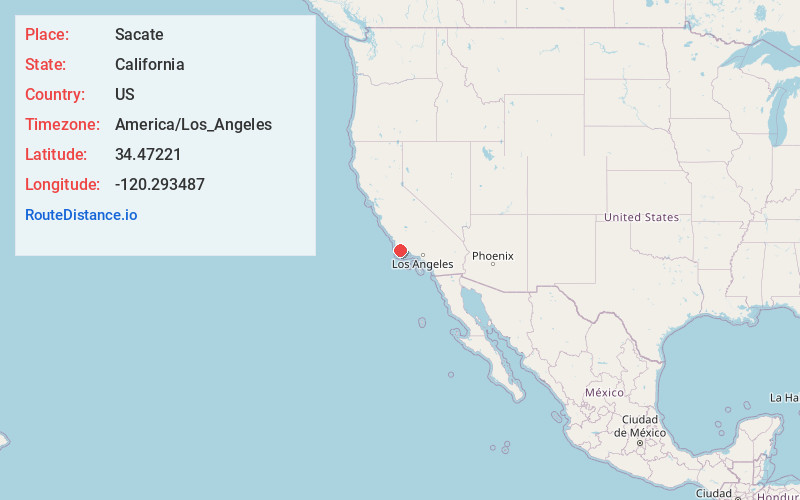 Map of Sacate