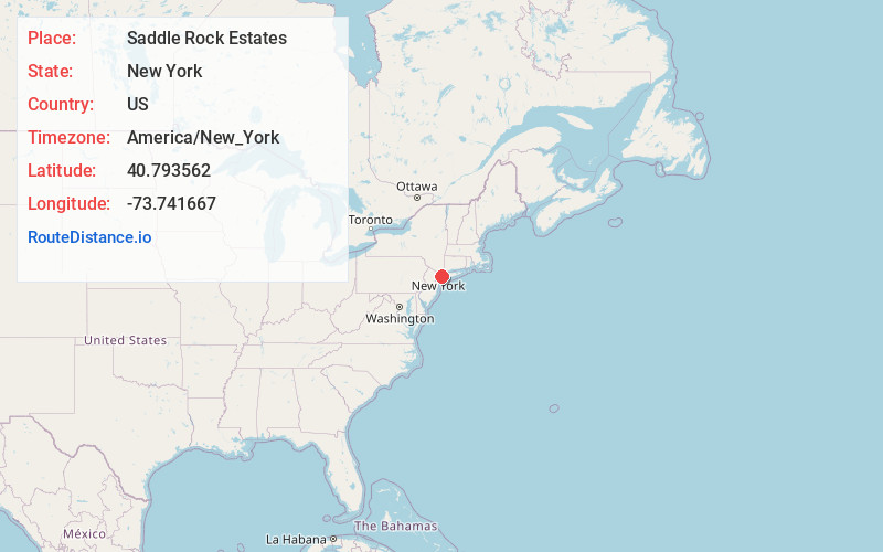 Map of Saddle Rock Estates