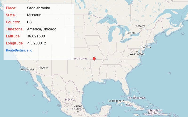 Map of Saddlebrooke