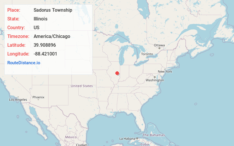 Map of Sadorus Township