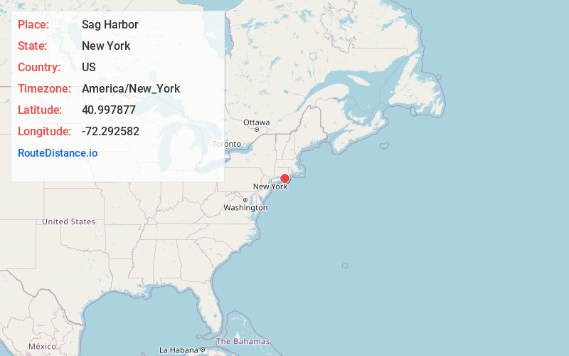 Map of Sag Harbor