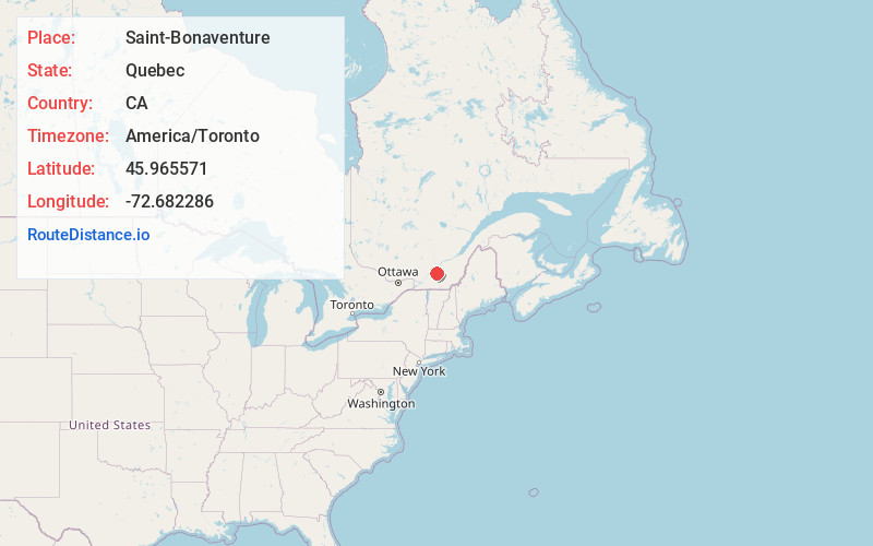 Map of Saint-Bonaventure